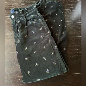 Vintage GAP Girls Pants Floral Print size 10